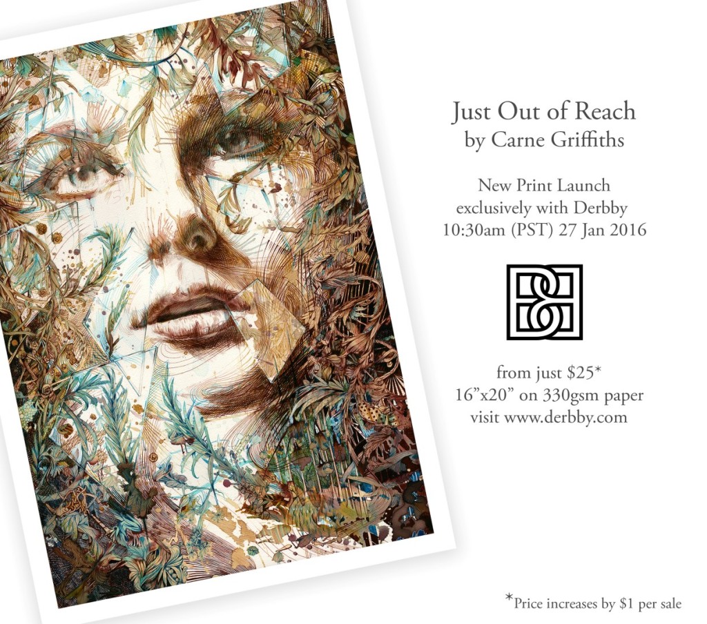 Just out of Reach by Carne Griffiths
