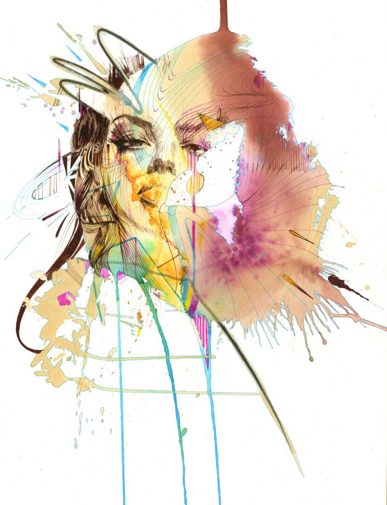 Neon Tears by Carne Griffiths